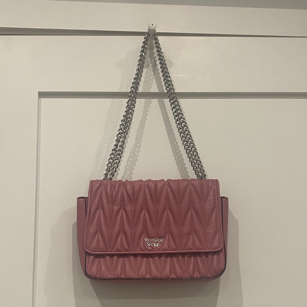 Victoria's Secret Pink Quilted Chain Shoulder Bag